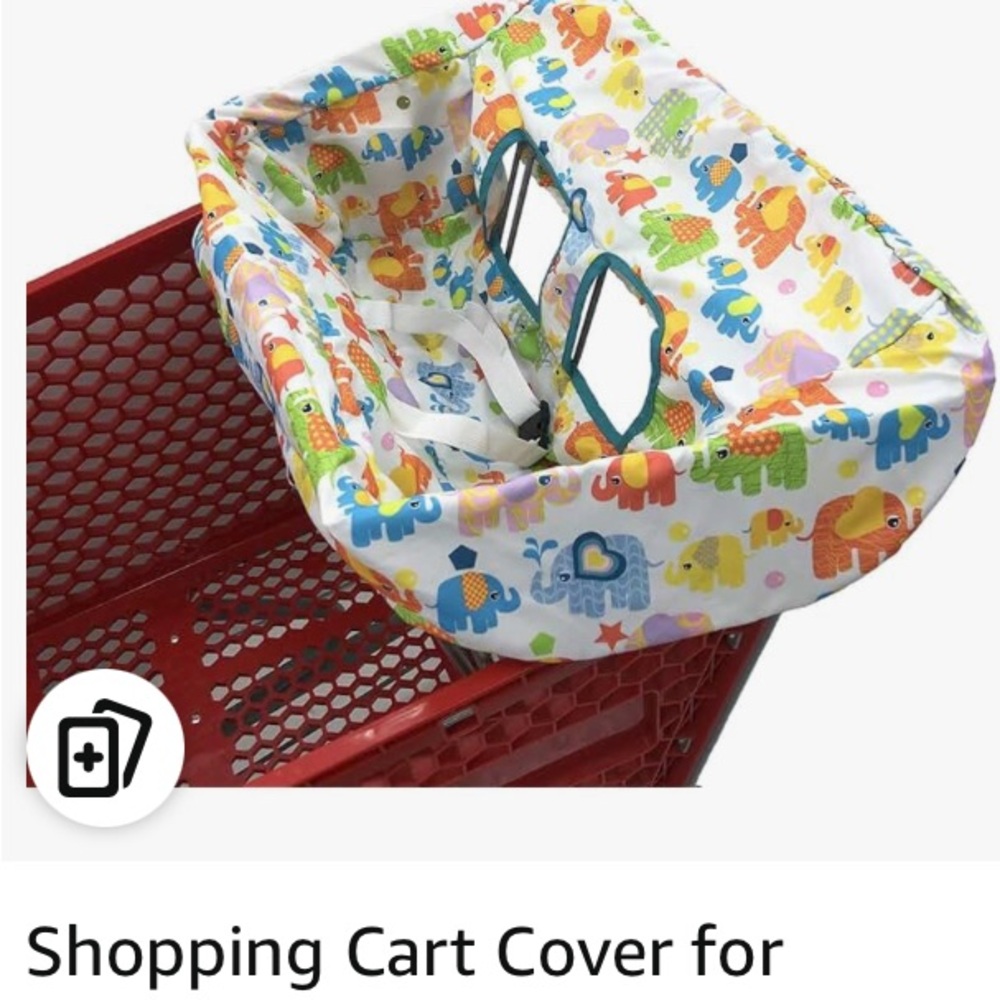 Colorful Dinosaur Shopping Cart Cover